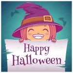 happy halloween poster with little girl costume w crc35054662 size2.30mb - title:Home - اورچین فایل - format: - sku: - keywords:وکتور,موکاپ,افکت متنی,پروژه افترافکت p_id:63922