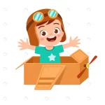 happy kid boy play toy plane cardboard illustrati crccd758b19 size1.22mb - title:Home - اورچین فایل - format: - sku: - keywords:وکتور,موکاپ,افکت متنی,پروژه افترافکت p_id:63922