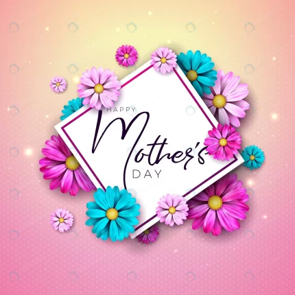 happy mother s day greeting card design with flow crc63b48950 size5.78mb - title:graphic home - اورچین فایل - format: - sku: - keywords: p_id:353984