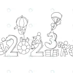 happy new year 2023 banner with doodle people rnd634 frp31524322 - title:Home - اورچین فایل - format: - sku: - keywords:وکتور,موکاپ,افکت متنی,پروژه افترافکت p_id:63922