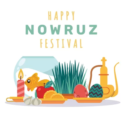 happy nowruz illustration with fishbowl crcc1b34164 size0.53mb - title:graphic home - اورچین فایل - format: - sku: - keywords: p_id:353984