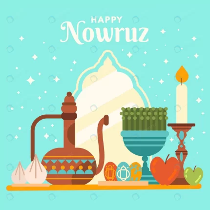 happy nowruz illustration with mirror crca9036bb2 size0.67mb 1 - title:graphic home - اورچین فایل - format: - sku: - keywords: p_id:353984