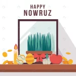 happy nowruz illustration with sprouts mirror crc81738e50 size498.88kb - title:Home - اورچین فایل - format: - sku: - keywords:وکتور,موکاپ,افکت متنی,پروژه افترافکت p_id:63922