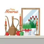 happy nowruz illustration with sprouts mirror crca1434b0d siz - title:Home - اورچین فایل - format: - sku: - keywords:وکتور,موکاپ,افکت متنی,پروژه افترافکت p_id:63922