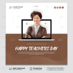 happy teachers day instagram post with laptop phot rnd486 frp31496271 - title:Home - اورچین فایل - format: - sku: - keywords:وکتور,موکاپ,افکت متنی,پروژه افترافکت p_id:63922
