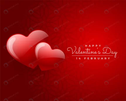 happy valentines day two red hearts love card des crc021bf74e size1.25mb - title:graphic home - اورچین فایل - format: - sku: - keywords: p_id:353984