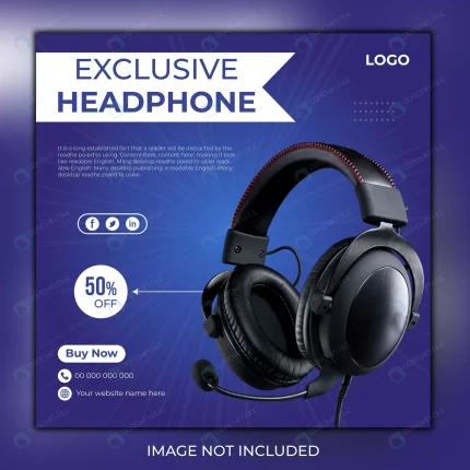headphone brand product social media post instagr crc341453cd size2.77mb - title:graphic home - اورچین فایل - format: - sku: - keywords: p_id:353984