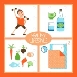 - healthy lifestyle vector illustration with man li crca0140d2d size1.68mb - Home