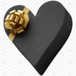 heart shape gift box wrapped dark black paper wit crc380173d1 size52.52mb - title:Home - اورچین فایل - format: - sku: - keywords:وکتور,موکاپ,افکت متنی,پروژه افترافکت p_id:63922