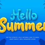 hello summer 3d text style effect - title:Home - اورچین فایل - format: - sku: - keywords:وکتور,موکاپ,افکت متنی,پروژه افترافکت p_id:63922