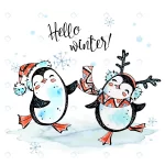 hello winter merry christmas penguins hats dancin crc39fd2319 size6.02mb - title:Home - اورچین فایل - format: - sku: - keywords:وکتور,موکاپ,افکت متنی,پروژه افترافکت p_id:63922