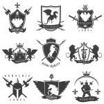 heraldic black white emblems crc970bfe71 size1.85mb - title:Home - اورچین فایل - format: - sku: - keywords:وکتور,موکاپ,افکت متنی,پروژه افترافکت p_id:63922