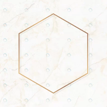 hexagon gold frame white marble background vector crc011193ee size9.92mb - title:graphic home - اورچین فایل - format: - sku: - keywords: p_id:353984
