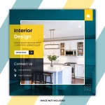 home interior design social media post templates - title:Home - اورچین فایل - format: - sku: - keywords:وکتور,موکاپ,افکت متنی,پروژه افترافکت p_id:63922