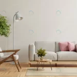 - home interior wall mockup with sofa armchair wood crca28e5b73 size6.29mb 4800x2700 - Home
