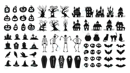 horror silhouettes scary halloween decor skulls s crc5b3d0671 size2.26mb - title:graphic home - اورچین فایل - format: - sku: - keywords: p_id:353984