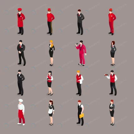 hospitality staff characters collection crc543e3f4a size1.28mb 1 - title:graphic home - اورچین فایل - format: - sku: - keywords: p_id:353984