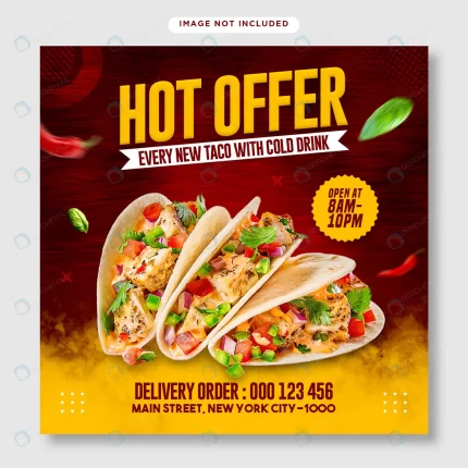 hot offer taco flyer instagram post template rnd891 frp20531430 - title:graphic home - اورچین فایل - format: - sku: - keywords: p_id:353984