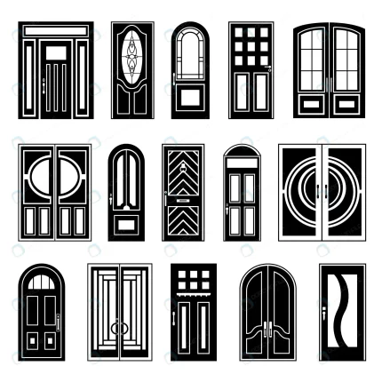 house doors black design collection crcae3adeb1 size0.81mb - title:graphic home - اورچین فایل - format: - sku: - keywords: p_id:353984