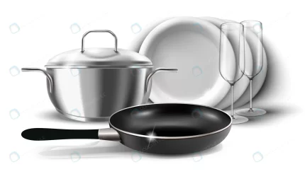 illustration kitchen dishes pan pot with cover is crce91512a4 size4.72mb - title:graphic home - اورچین فایل - format: - sku: - keywords: p_id:353984