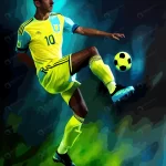 illustration soccer player kicking ball rnd832 frp34594478 - title:Home - اورچین فایل - format: - sku: - keywords:وکتور,موکاپ,افکت متنی,پروژه افترافکت p_id:63922