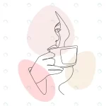 illustration woman drinking coffee minimalist sty crce55323b9 size337.53kb 1 - title:Home - اورچین فایل - format: - sku: - keywords:وکتور,موکاپ,افکت متنی,پروژه افترافکت p_id:63922