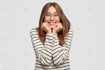 indoor shot of happy young woman with glasses pos crcfcbf458d size13.13mb 8495x5663 - title:graphic home - اورچین فایل - format: - sku: - keywords: p_id:353984