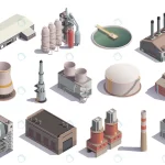 - industrial buildings isometric icons set with iso crccc07a8b6 size5.72mb - Home