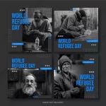 - instagram post bundle world refugee day template 1 - Home