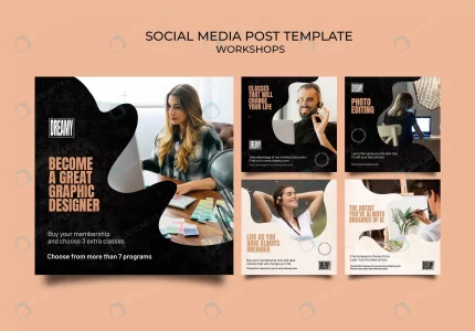 instagram posts collection profession workshops c crcef81c873 size121.52mb 1 - title:graphic home - اورچین فایل - format: - sku: - keywords: p_id:353984