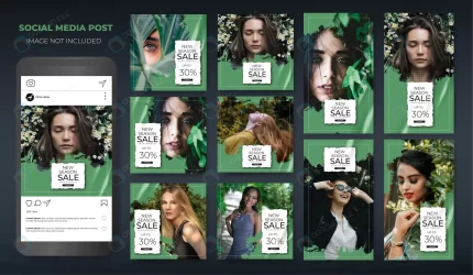 instagram set fashion sale modern green layout po crc28d65272 size20.25mb - title:graphic home - اورچین فایل - format: - sku: - keywords: p_id:353984