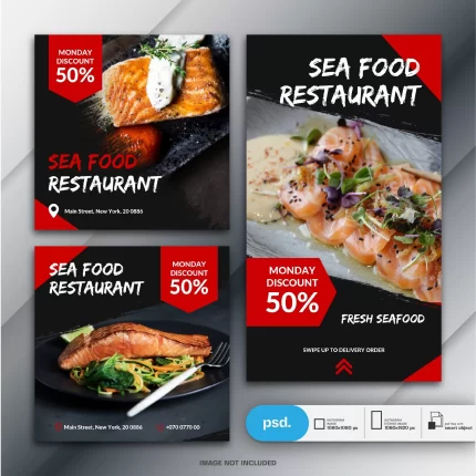 instagram stories feed post bundle food business marketing - title:graphic home - اورچین فایل - format: - sku: - keywords: p_id:353984