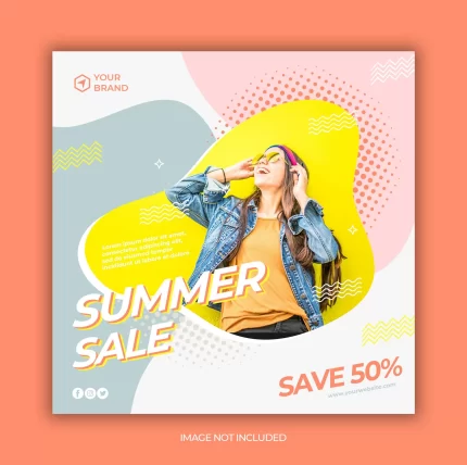 instagram template fashion sale square flyer - title:graphic home - اورچین فایل - format: - sku: - keywords: p_id:353984