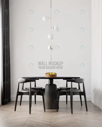 interior dining room wallpaper mockup 2 crc8d885778 size25.66mb - title:graphic home - اورچین فایل - format: - sku: - keywords: p_id:353984