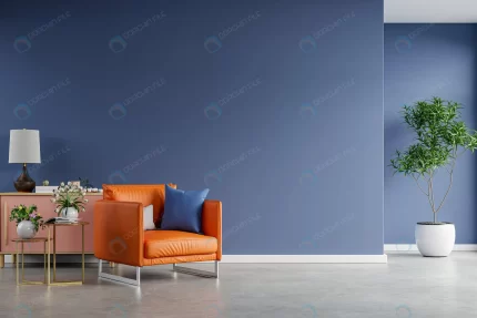 interior light room with armchair empty dark blue crcdafbf3a4 size7.04mb 4200x2800 - title:graphic home - اورچین فایل - format: - sku: - keywords: p_id:353984