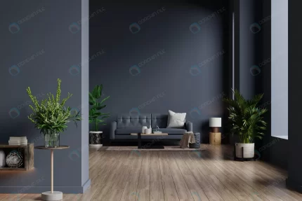 interior living room with sofa empty dark blue wa crcd1315ee8 size5.26mb 4500x3000 - title:graphic home - اورچین فایل - format: - sku: - keywords: p_id:353984