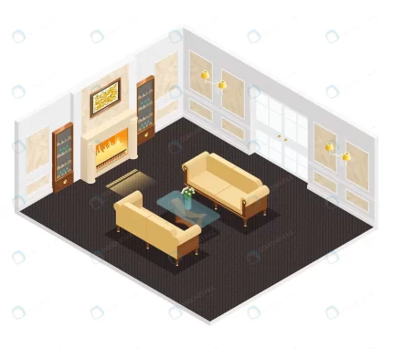 isometric luxury interior living room with firepl crc7a61fe2f size7.27mb - title:graphic home - اورچین فایل - format: - sku: - keywords: p_id:353984