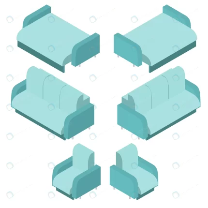 isometric turquoise sofa light blue chair sofa be crc4a2fc1b4 size1.21mb - title:graphic home - اورچین فایل - format: - sku: - keywords: p_id:353984