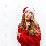 - joyful carefree blond woman new year hat red knit crc32b319b1 size4.44mb 4200x2800 - Home