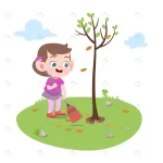 kid girl planting tree illustration crccb5d8fdb size1.37mb - title:Home - اورچین فایل - format: - sku: - keywords:وکتور,موکاپ,افکت متنی,پروژه افترافکت p_id:63922