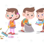 - kids cleaning vector illustration isolated crc093757b4 size1.48mb - Home