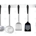kitchen tools utensils metal hanging rack closeup crc9046af52 size1.92mb - title:Home - اورچین فایل - format: - sku: - keywords:وکتور,موکاپ,افکت متنی,پروژه افترافکت p_id:63922