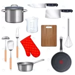 kitchen utensils icons set with saucepan frying p crc91c27c76 size5.76mb - title:Home - اورچین فایل - format: - sku: - keywords:وکتور,موکاپ,افکت متنی,پروژه افترافکت p_id:63922