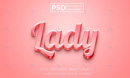 lady 3d text style effect psd premium template rnd931 frp31553207 - title:graphic home - اورچین فایل - format: - sku: - keywords: p_id:353984