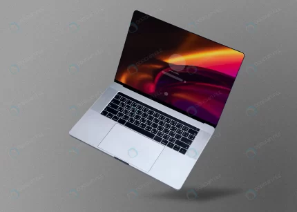 laptop psd mockup with gradient led light crc4fd19997 size184.56mb - title:graphic home - اورچین فایل - format: - sku: - keywords: p_id:353984