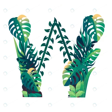 leaf letter w with diffirent types green leaves f crcb0aacaf9 size3.46mb 1 - title:graphic home - اورچین فایل - format: - sku: - keywords: p_id:353984