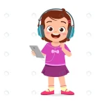 little girl listening music from smartphone crc0c88aea5 size1.36mb - title:Home - اورچین فایل - format: - sku: - keywords:وکتور,موکاپ,افکت متنی,پروژه افترافکت p_id:63922