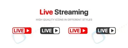 live streaming symbol set livestream icons video b rnd523 frp30487579 - title:graphic home - اورچین فایل - format: - sku: - keywords: p_id:353984