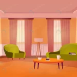 - living room interior concept flat cartoon design crc228c90f0 size11.34mb - Home