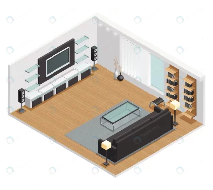 living room interior isometric view with large lc crcb1f1b8bb size3.91mb 1 - title:graphic home - اورچین فایل - format: - sku: - keywords: p_id:353984